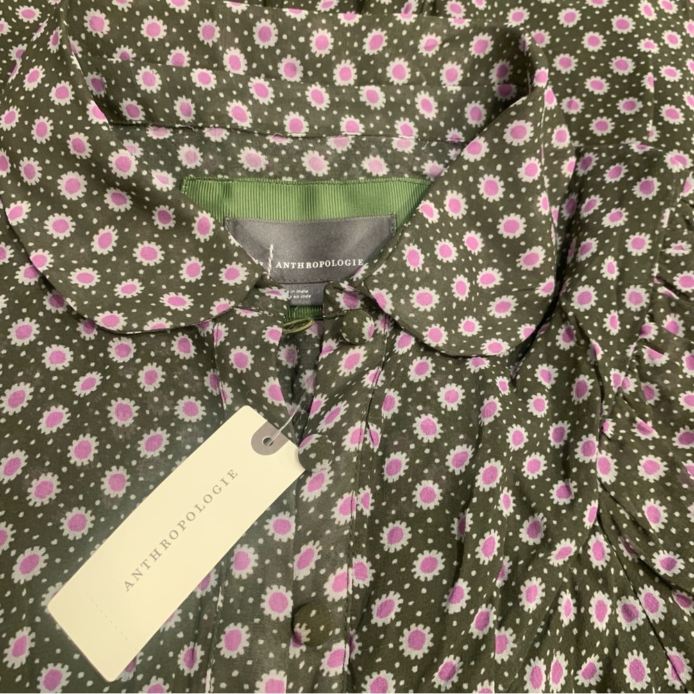 Anthropologie CollaredMaxi Dress/Size 4/NWT - Picture 8 of 16